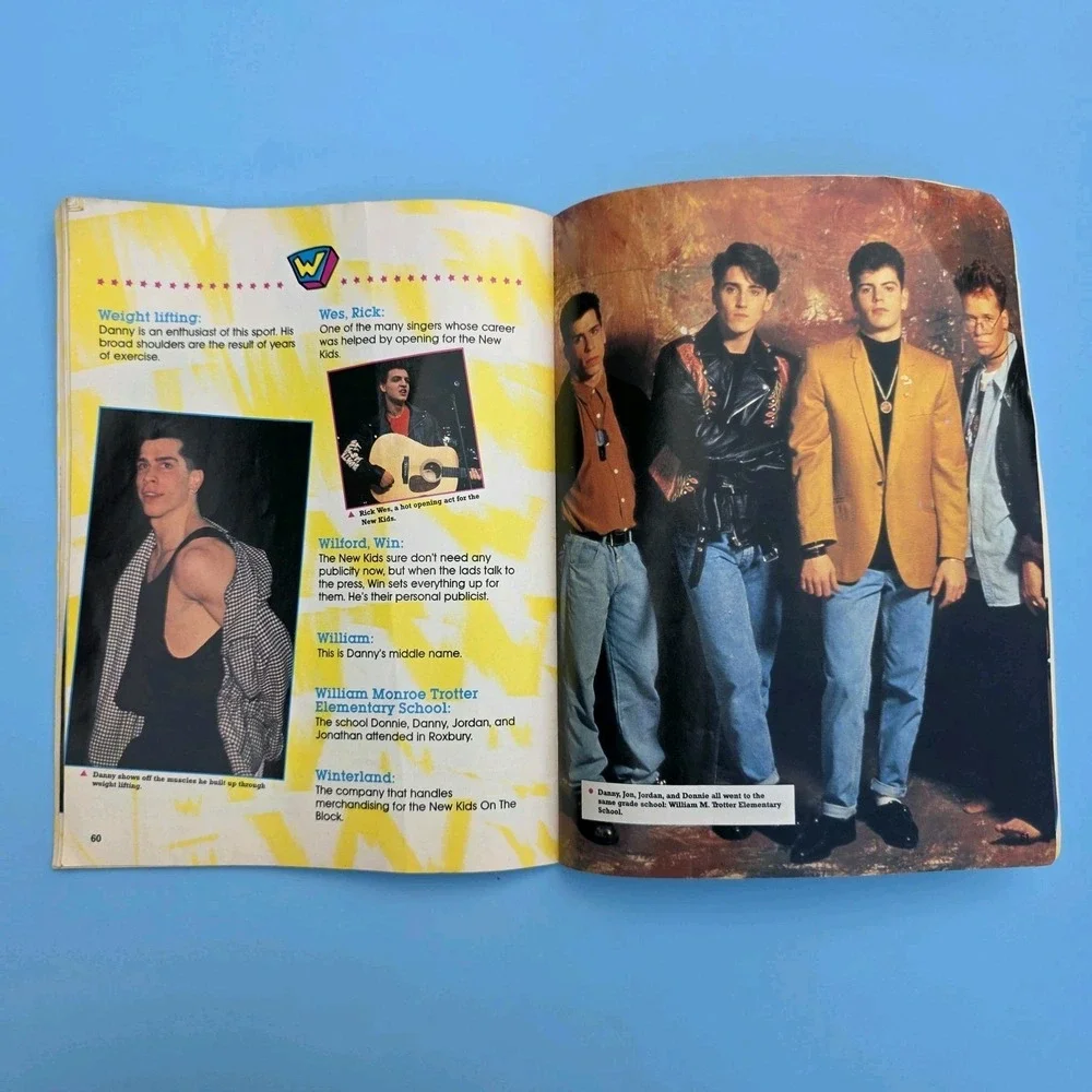 New Kids on the Block Magazine NKOTB New Kids A to Z 1991 Vintage